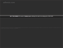 Tablet Screenshot of adhesis.com
